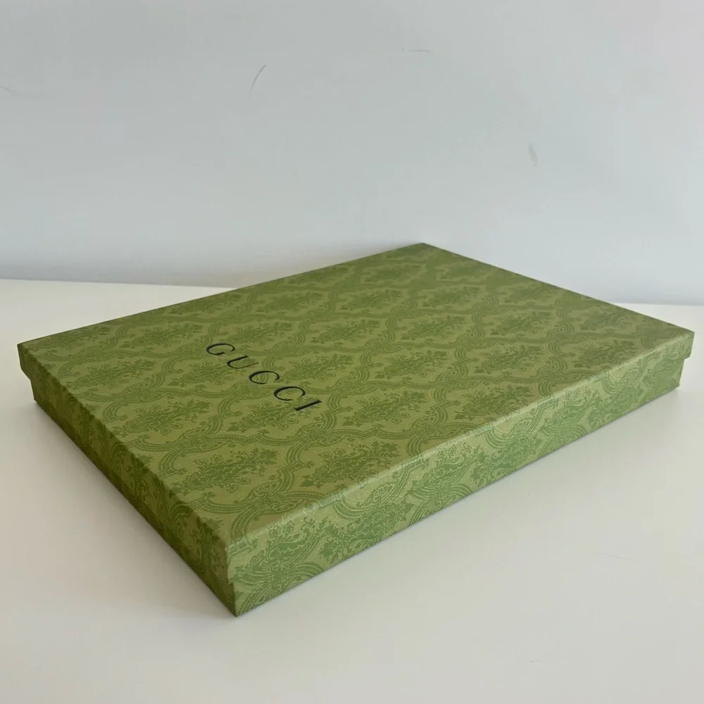 Gucci Olive Green Patterned Gift Box
